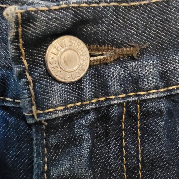 Levis 569 Wide Straight Leg Jeans Size 36X30 Men's Blue Denim - Picture 6 of 8